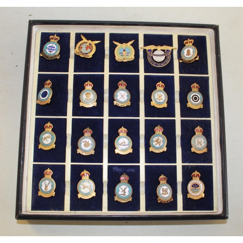 1427 - Extensive collection of RAF Squadron badges. 77Sqd, Parachute Training School, Bomber Sqd, Bombay Sq... 