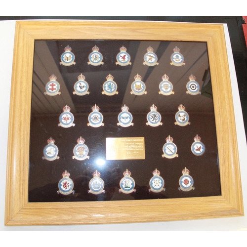 1431A - Limited Edition Royal Air Force Museum Battle of Britain Squadron Badge Collection. Enamelled silver... 