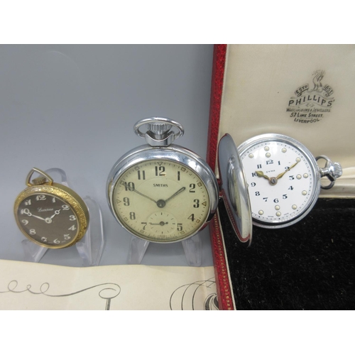 709 - Cyma braille chrome hunter keyless pocket watch, signed white Arabic and braille dial, Cyma 15 jewel... 