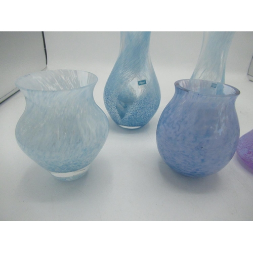 648 - Collection of 6 Caithness glass vases