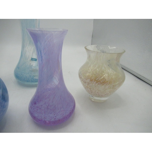 648 - Collection of 6 Caithness glass vases