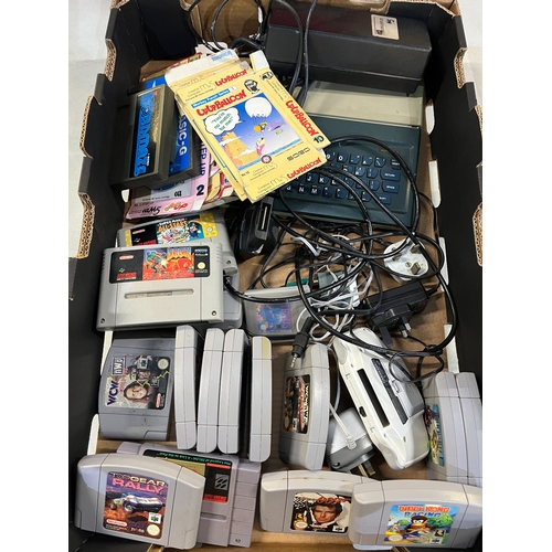 390 - Collection of Nintendo N64 game cartridges, CGL Home Computer, three Sord M5 game cartridges, etc.