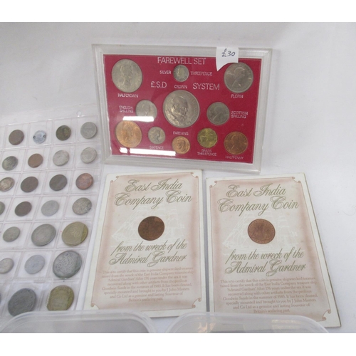 382 - Large collection of British and International coins from Germany, France, Mauritius, Belgium, Spain,... 