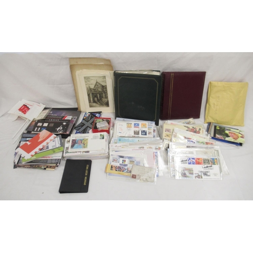 694 - Large collection of FDCs loose and in folders, Royal Mail Prestige Stamp books, illustrations, pin b... 