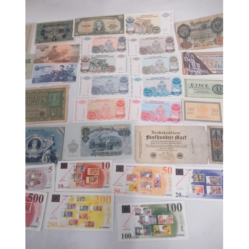 696 - Collection of International banknotes from Afghanistan, Russia, Egypt, Iraq, Portugal, etc.