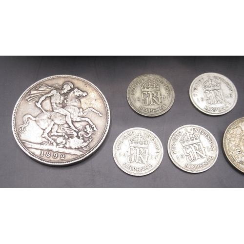 725 - Mixed collection of International coins and a Liverpool Education Committee Attendance Award, also t... 