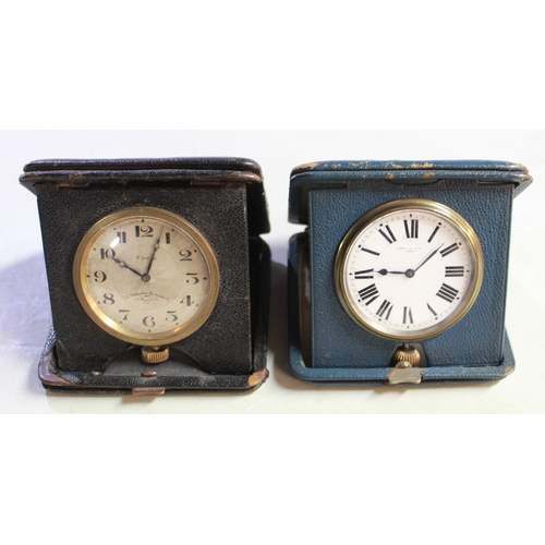 1601 - The Goldsmiths & Silversmiths Co. Ltd., 112 Regent Street, W, early 20th Century 8 day travel clock,... 