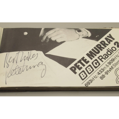 225 - C20th autograph book cont. signatures from Tessie O'Shea, Michael Redgrave, George Formby, Josef Loc... 