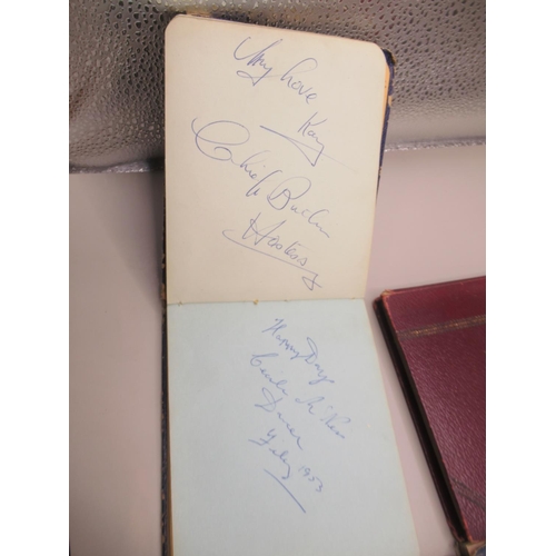 228 - Collection of 6 c20th autograph books cont. signatures, quotes, etc.