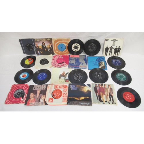 317 - Collection of LPs and 45s to inc. The Rolling Stones, Motorhead, Barry Manilow, The Beatles, The Mon... 