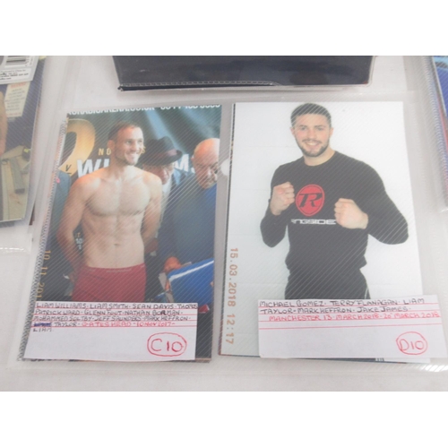 339 - Collection of signed and unsigned boxing photos in a album and loose,