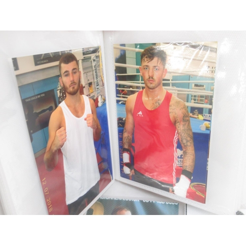 339 - Collection of signed and unsigned boxing photos in a album and loose,