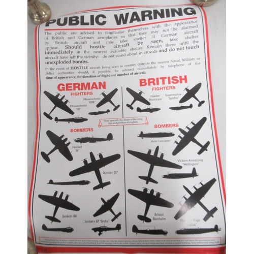 401 - Small collection of posters in cardboard tubes to inc. Toblerone, Westair Reproductions 'German and ... 