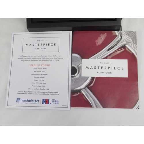 72 - Wesminster Mint/ Royal British Legion -  The 2021 Masterpiece Poppy Coin, 5oz Silver Coin Limited Ed... 