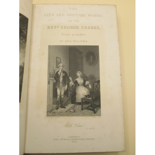 246 - The Life and Poetical Works of the Rev. George Crabbe, Edited by His Son,Complete in One Volume with... 