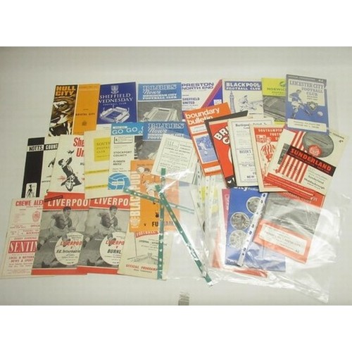 641 - Large collection of mixed football programmes from the 1960s inc. Liverpool, Swindon, QPR, Birmingha... 