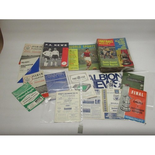 641 - Large collection of mixed football programmes from the 1960s inc. Liverpool, Swindon, QPR, Birmingha... 