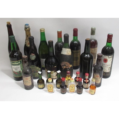 643 - Mixed collection of wines, beer, spirit miniatures, etc. (25)