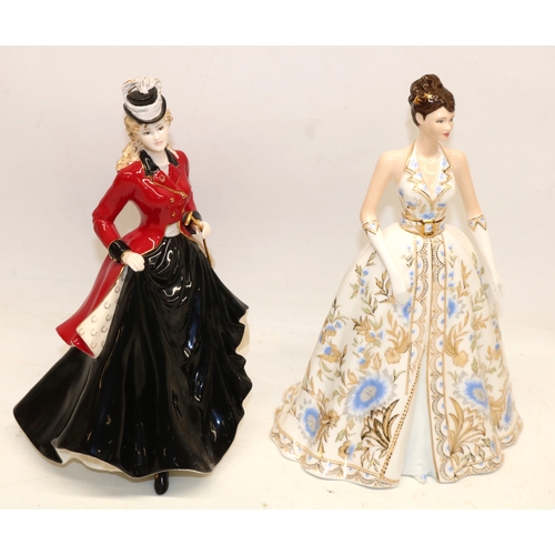 1347 - Two Coalport figures, 'Katherine' figure of the year 2007, and 'Kate' limited edition, max. H26cm