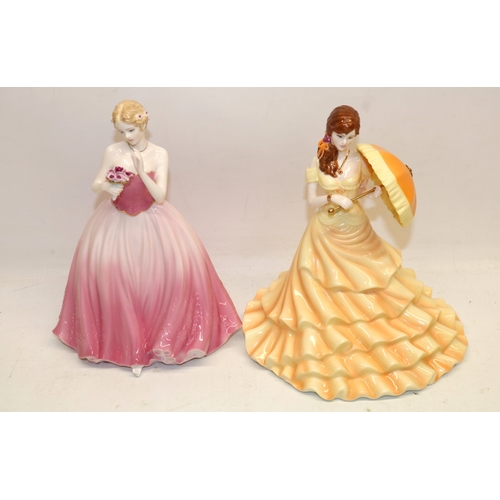 1348 - Two Coalport figures,  'Dearest Rose' limited edition and 'Summer Breeze', max. H22cm