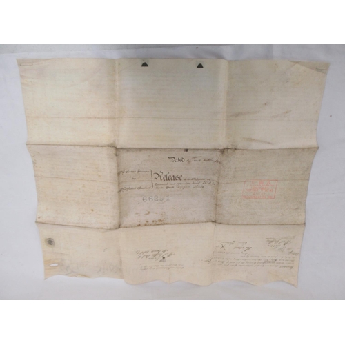 232 - 19th October 1805 Indenture relating to No. 8 Union Street Deptford Kent, small leather bound photog... 