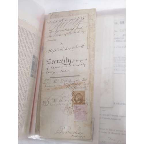 232 - 19th October 1805 Indenture relating to No. 8 Union Street Deptford Kent, small leather bound photog... 