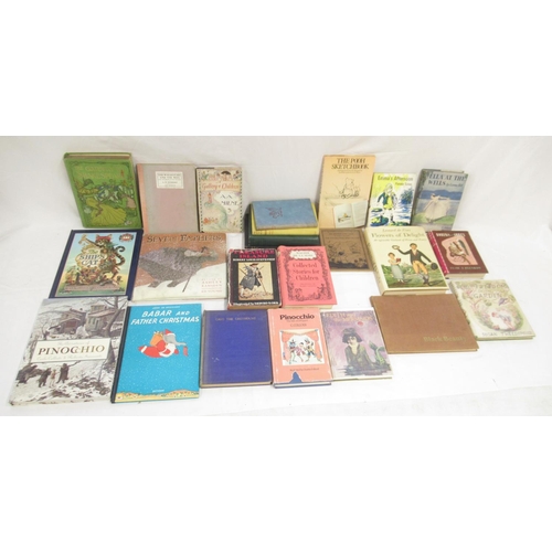 283 - Mixed collection of Childrens books to inc. Babar, Pinocchio, The Pooh Sketchbook, Pepe Moreno, etc.