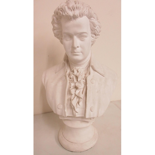 687 - After Arnoldo Gianneli, bust of a lady and a bust of Ludwig van Beethoven (2)