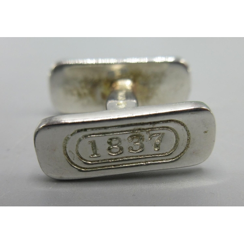 56 - Silver cufflinks stamped T&Co., 925