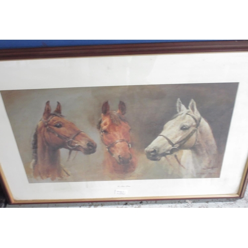 308A - Three Limited edition Horse Racing colour prints, after D.M. & A.J. Dent - 'The Company of Champions... 