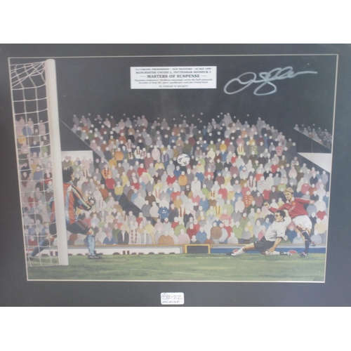 309 - Jose Palomares Rescalvo 'Masters of Suspense' David Beckham signed colour print, ltd.ed 33/100, with... 