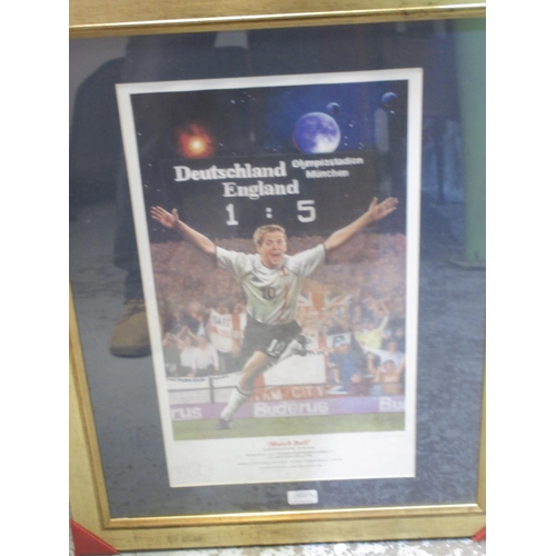 310 - Jose Palomares Rescalvo 'Match Ball' Michael Owen signed colour print, ltd.ed 52/350, with Star Sign... 