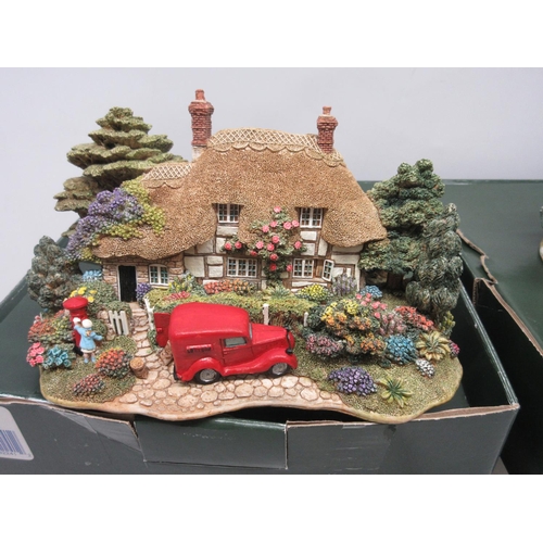 1341 - Four Lilliput Lane models - The First Noel, Pen Pals, Lead Kindly Light, and Christmas Cake, with bo... 