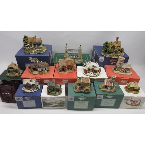 1344 - Lilliput Lane models Summer Days, Days of Summer, and Tower Bridge, with deeds and boxes; Lilliput L... 