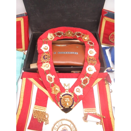 1308 - R.O.A.B. (Royal Order of Antidivulian Buffaloes) regalia to Brian M.Wiltshire of Grace Lodge No. 100... 