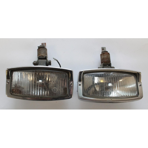 374 - Collection of vintage car lights. Rear lights, fog lights, Small wing lights, reversing lights, Made... 