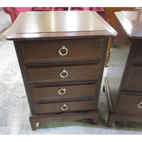 1203 - Stag Minstrel dressing chest and a similar four drawer chest, W82cm D46cm H130cm max (2)