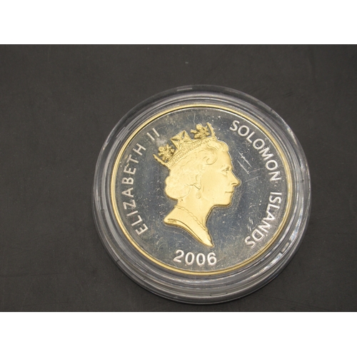 98 - 11 Solomon Islands '80th Birthday of Queen Elizabeth II' 2006 £25 Dollar .925 silver coins