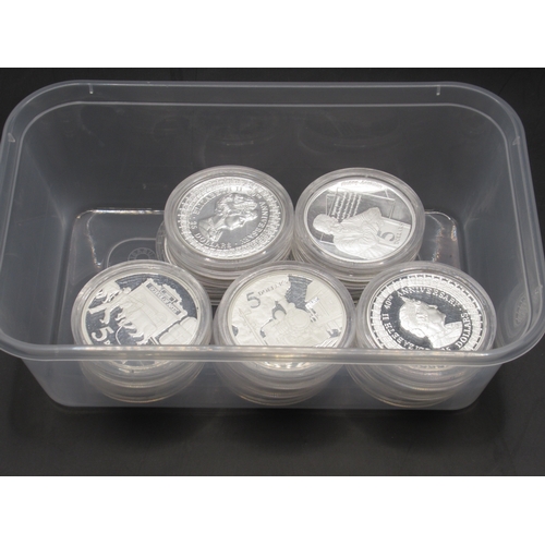 99 - 15 Encapsulated Australian Silver Proof coins to inc. from the Australian Explorers Series, Masterpi... 