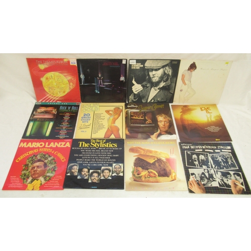 327 - Large mixed collection of vinyl records to inc. Rod Stewart, Bob Seger, The Beatles, The Shadows, Dr... 