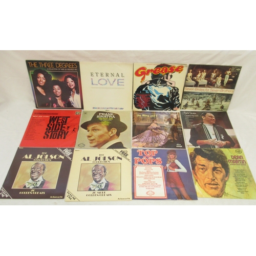 327 - Large mixed collection of vinyl records to inc. Rod Stewart, Bob Seger, The Beatles, The Shadows, Dr... 