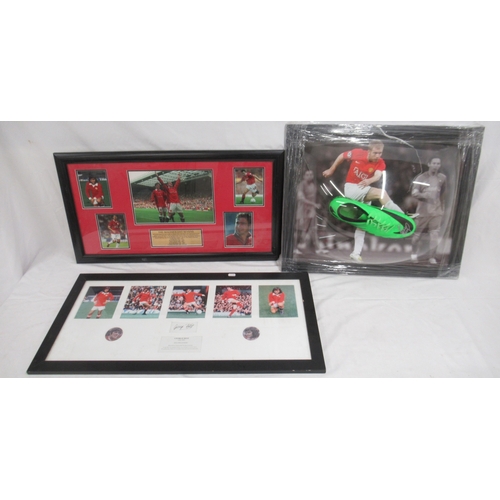 356 - Manchester United - Paul Scholes Signed Football Boot montage with COA from Montage Moments, George ... 