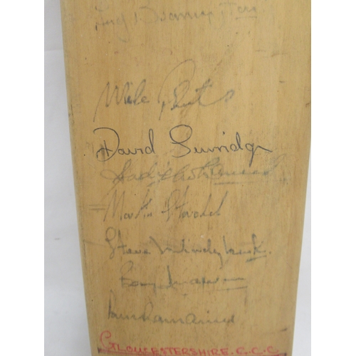 359 - Gloucestershire C.C.C. 1981 Team Signed Cricket Bat