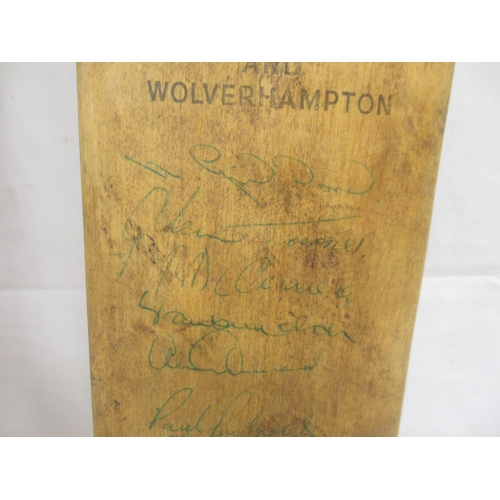 360 - Worcestershire C.C.C. signed cricket bat (a/f), Derbyshire C.C.C. signed Cricket bat and another sig... 