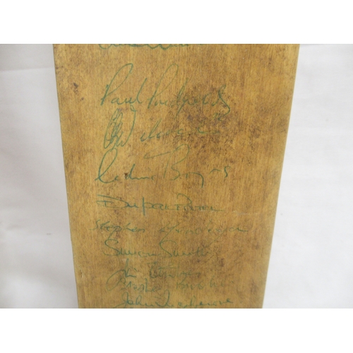 360 - Worcestershire C.C.C. signed cricket bat (a/f), Derbyshire C.C.C. signed Cricket bat and another sig... 