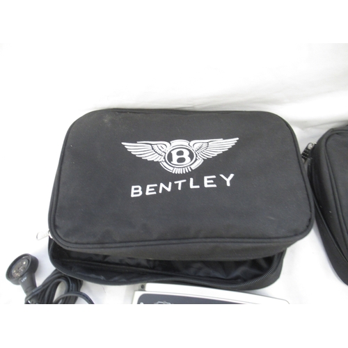 384 - 2 Bentley Battery Chargers for 12V Lead Acid Batteries in branded Bentley carry bags