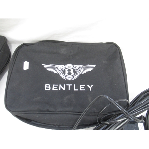 384 - 2 Bentley Battery Chargers for 12V Lead Acid Batteries in branded Bentley carry bags