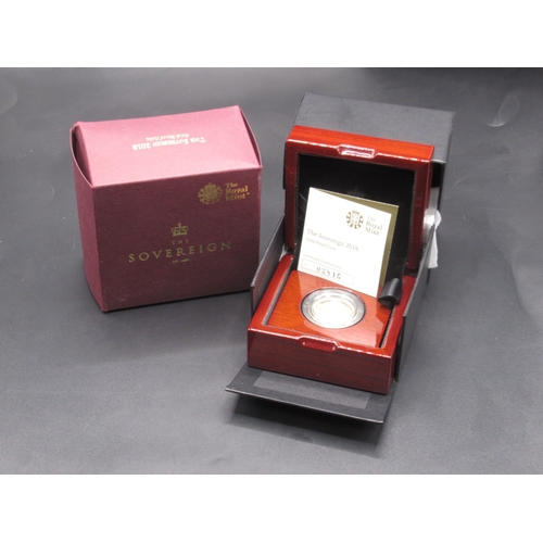 8 - The Royal Mint - The Sovereign 2018 Gold Proof Coin, encapsulated in original case and box with COA,... 