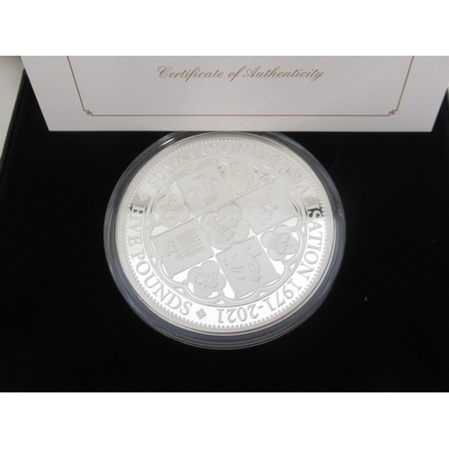 63 - Jubilee Mint - The 50th Anniversary of Decimalisation Solid Silver Proof 5oz Coin, encapsulated with... 