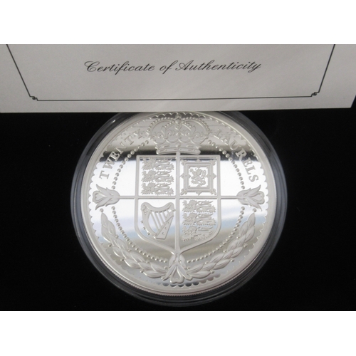 65 - Jubilee Mint - The Queen Elizabeth II In Memoriam Fine Silver Proof 5oz Laurel, encapsulated in case... 